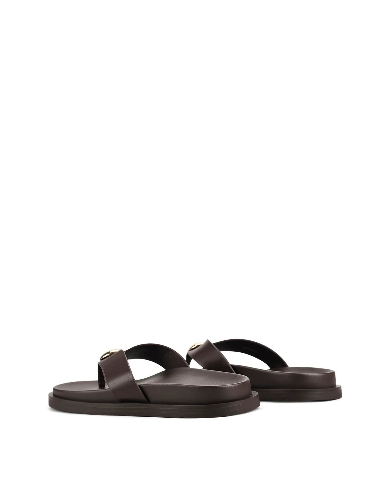 SIREN - LANA FOOTBED SANDAL - CHOCOLATE LEATHER