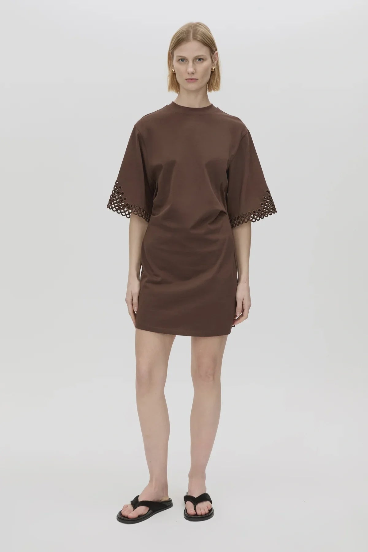 CAMILLA AND MARC - LOLANI MINI TEE DRESS - CHOCOLATE