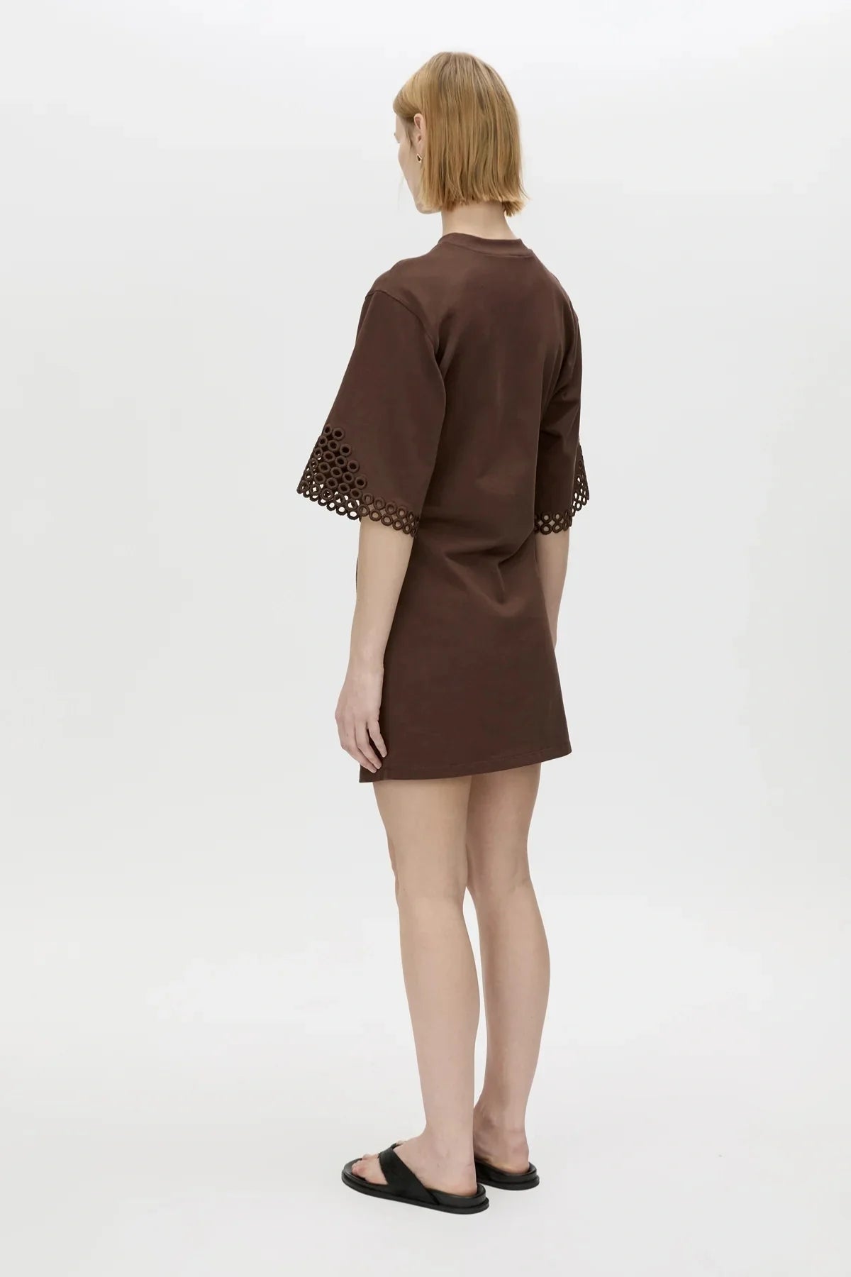 CAMILLA AND MARC - LOLANI MINI TEE DRESS - CHOCOLATE