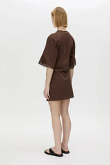 CAMILLA AND MARC - LOLANI MINI TEE DRESS - CHOCOLATE