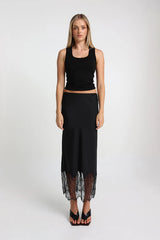 MADISON THE LABEL - LUELLA MAXI SKIRT - BLACK