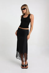 MADISON THE LABEL - LUELLA MAXI SKIRT - BLACK