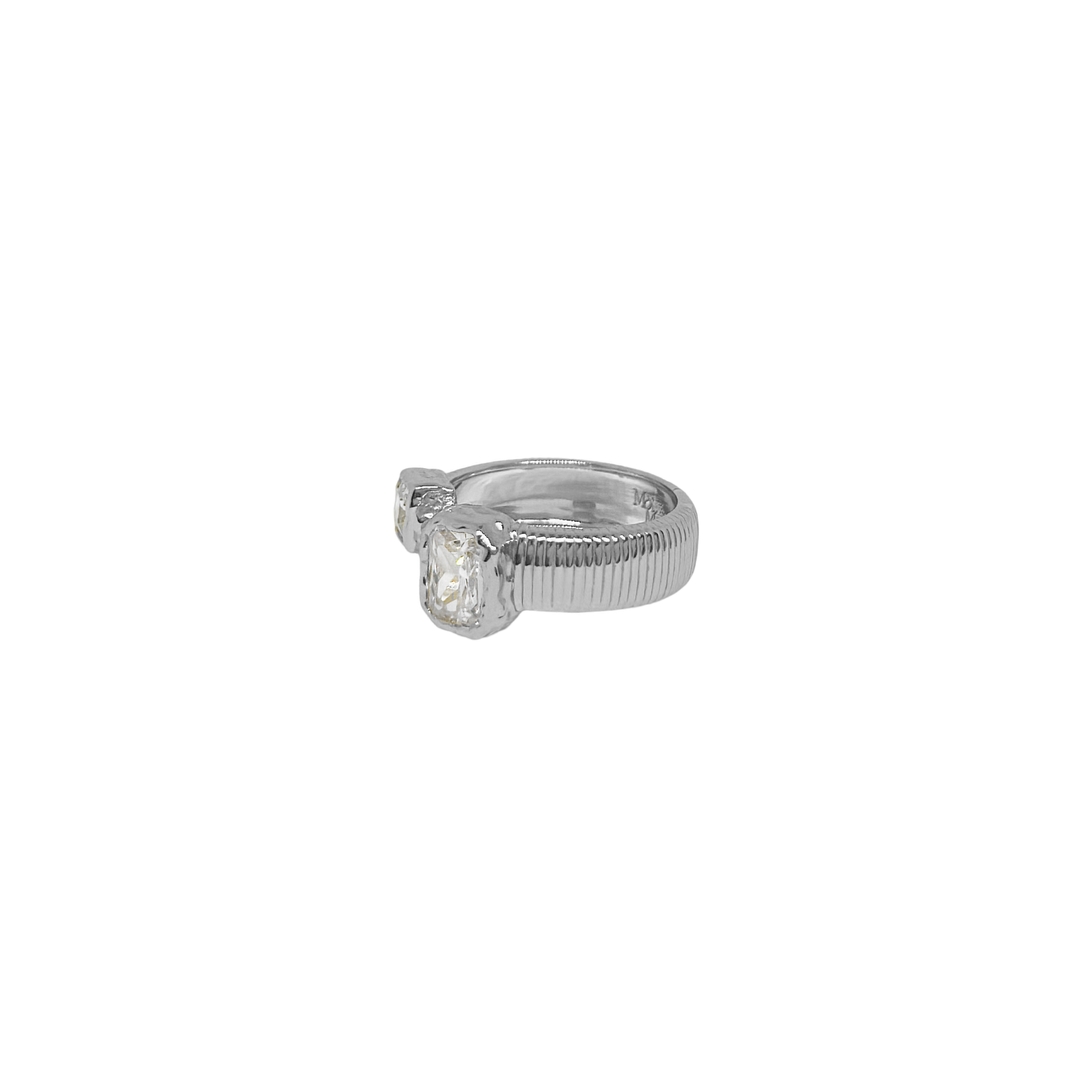MOUNTAIN & MOON - MAIA RING - SILVER WHITE