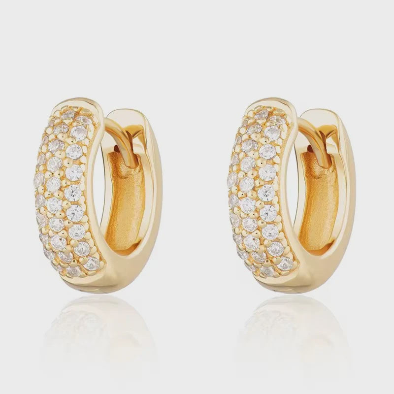 ZAYA - MIKA MINI PAVE HUGGIES