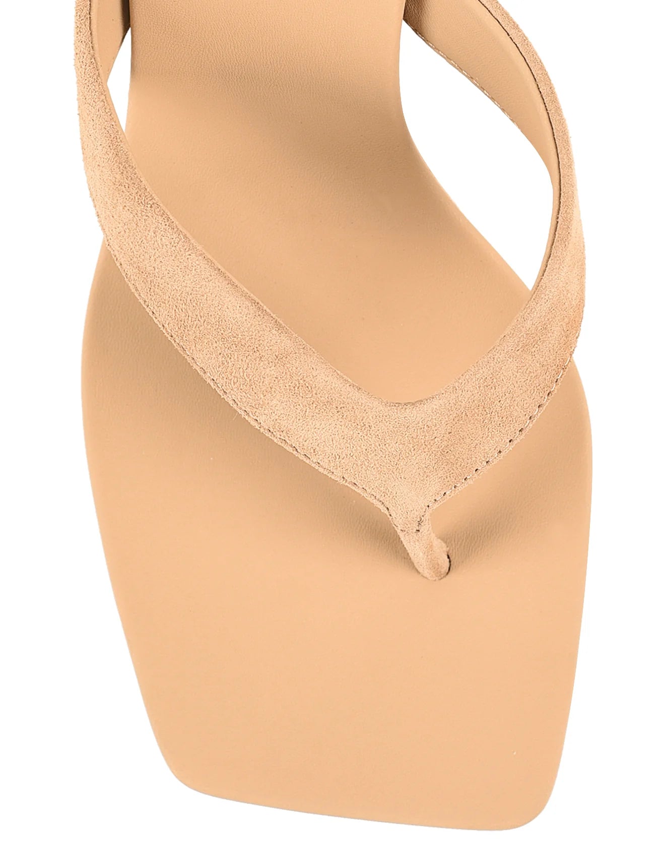 SIREN - MELROSE THONG WEDGE - CAMEL TAN SUEDE