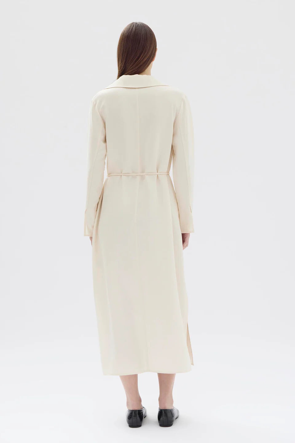 ASSEMBLY LABEL - MORGAN LONG SLEEVE DRESS - CREAM