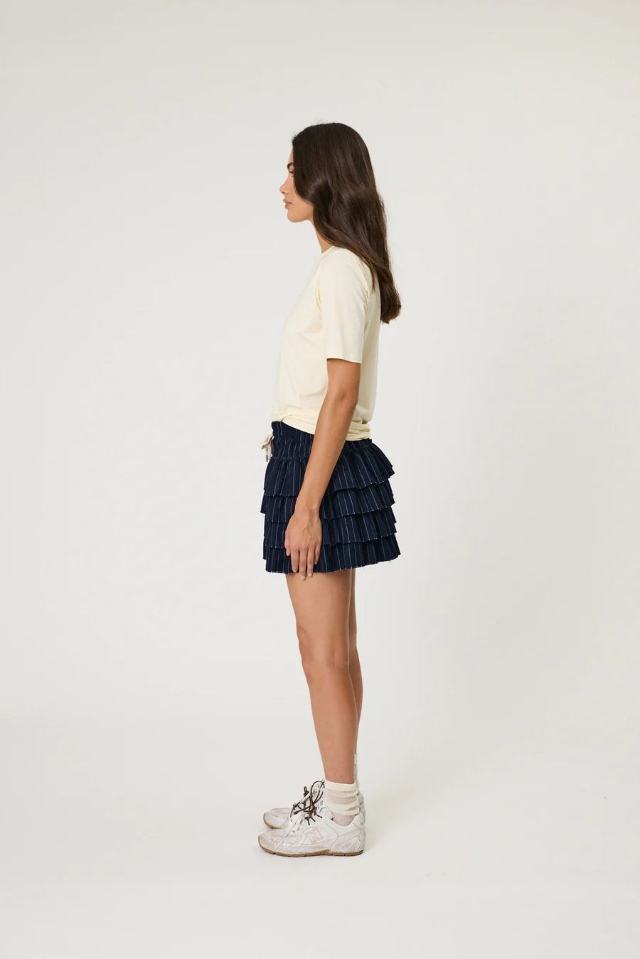 REMAIN - RORY MINI SKIRT - MIDNIGHT STRIPE
