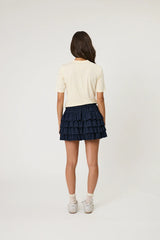 REMAIN - RORY MINI SKIRT - MIDNIGHT STRIPE