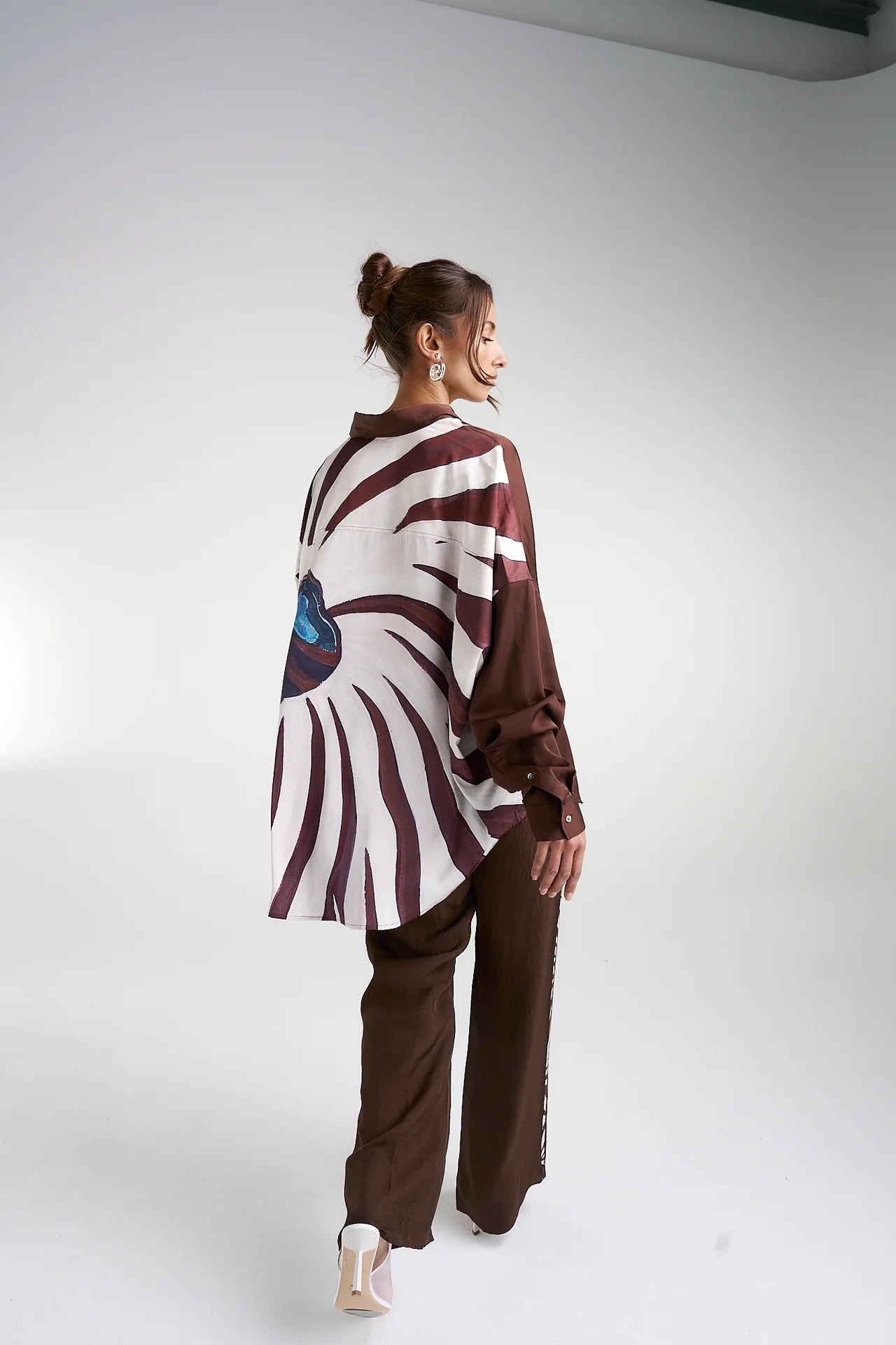 SUMMI SUMMI - LS OVERSIZED SHIRT - NAUTILUS