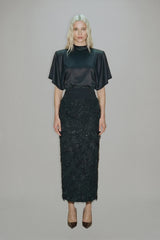ATOIR - NINA FRINGE SKIRT - BLACK