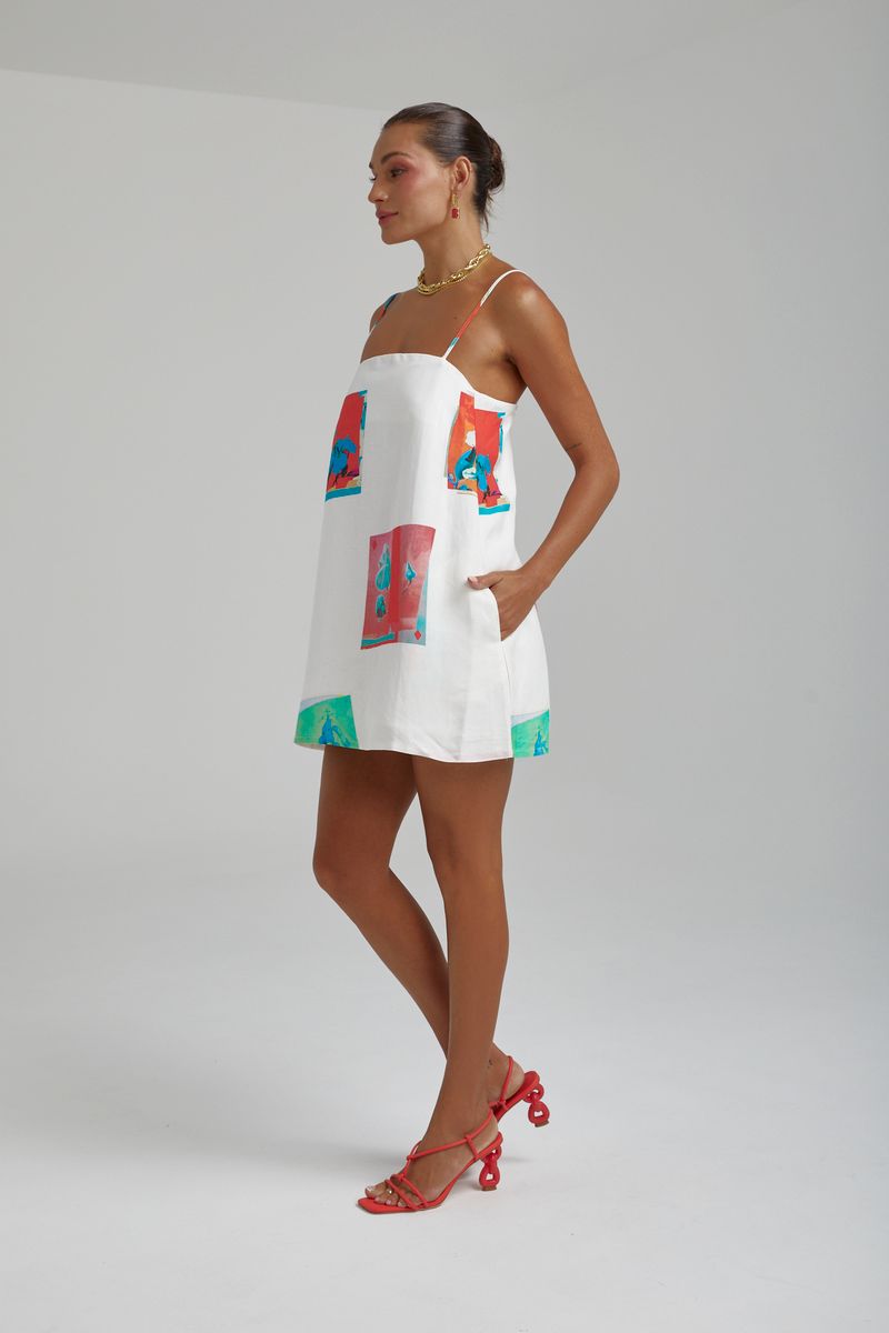 SUMMI SUMMI - SHIFT DRESS - MONTAGE WHITE