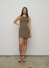 ONE OF OTHERS - LIMA MINI DRESS - MUSHROOM