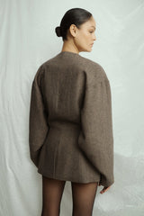 ONE OF OTHERS - LUCA BLAZER - BROWN//BLACK