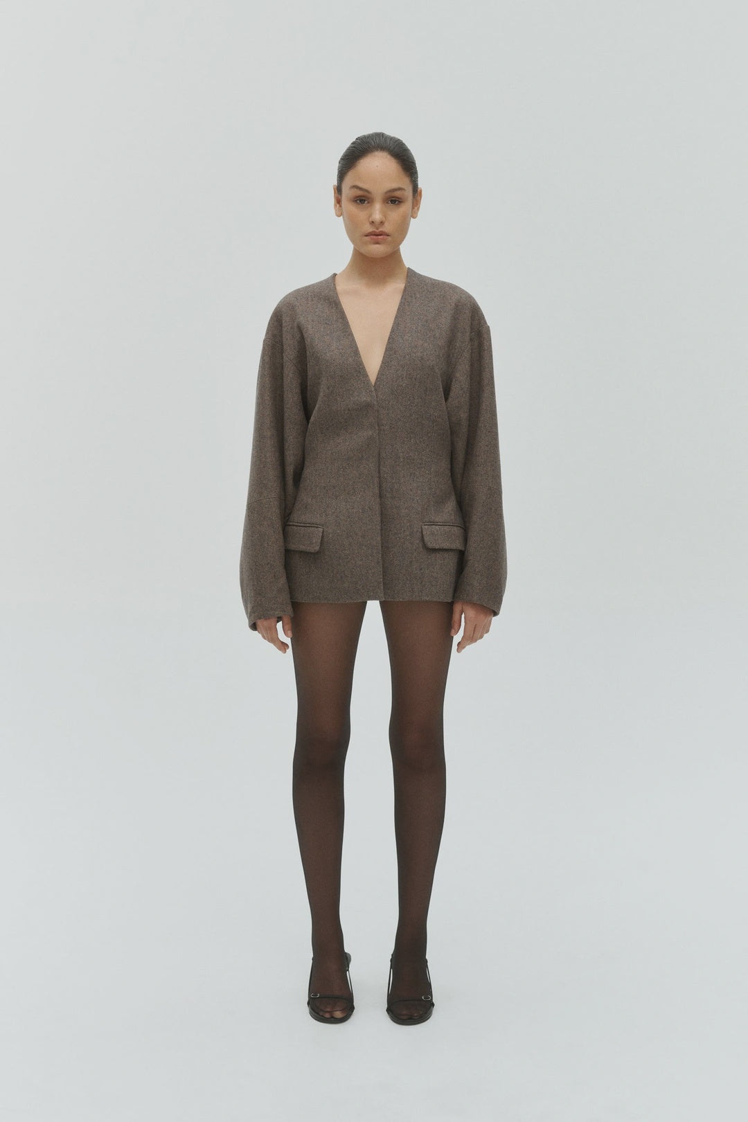 ONE OF OTHERS - LUCA BLAZER - BROWN//BLACK