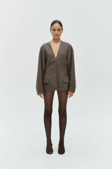 ONE OF OTHERS - LUCA BLAZER - BROWN//BLACK
