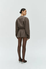 ONE OF OTHERS - LUCA BLAZER - BROWN//BLACK