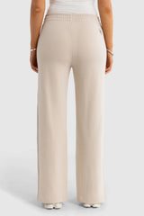 ORTC - AVA MONOGRAM ZIP HEM PANT BONE