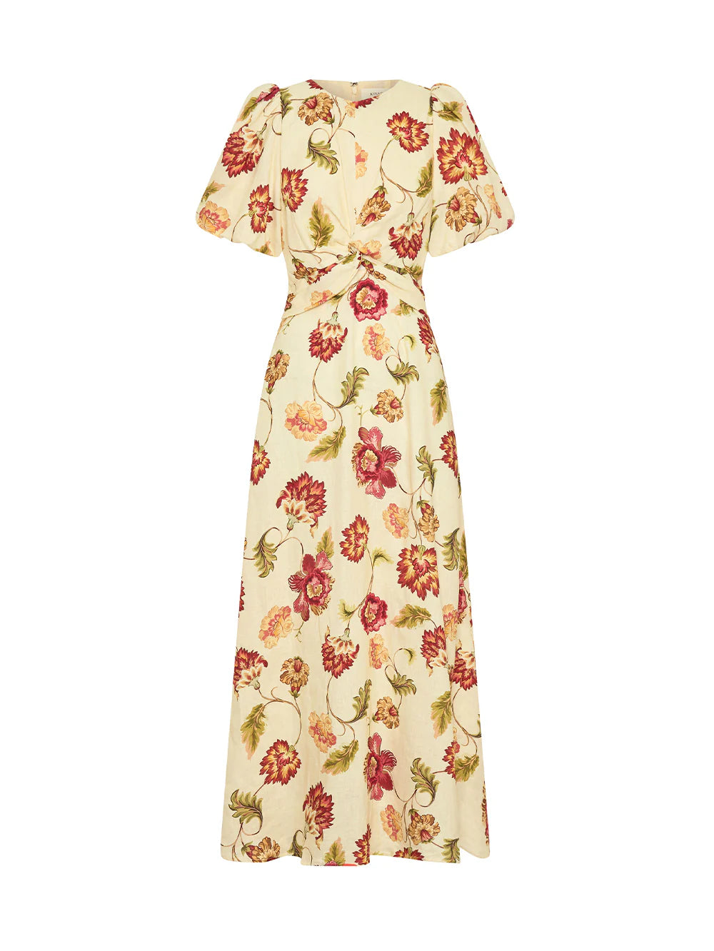 KIVARI - ODESSA MAXI DRESS - BUTTER/RED