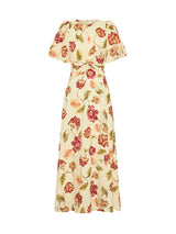 KIVARI - ODESSA MAXI DRESS - BUTTER/RED