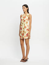 KIVARI - ODESSA MINI DRESS - BUTTER/RED