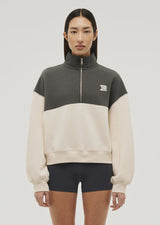 P.E NATION - CENTRE FIELD SWEAT - FOSSIL