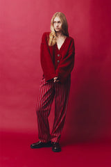 BLANCA - PEPA CARDIGAN - BURGANDY