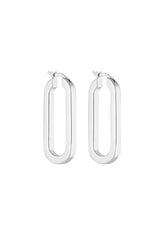 PORTER - BABY OVAL HOOPS - SILVER