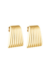 PORTER - CATERPILLAR EARRINGS - GOLD