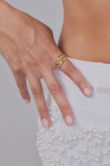 PORTER - MALI RING SET - CLEAR