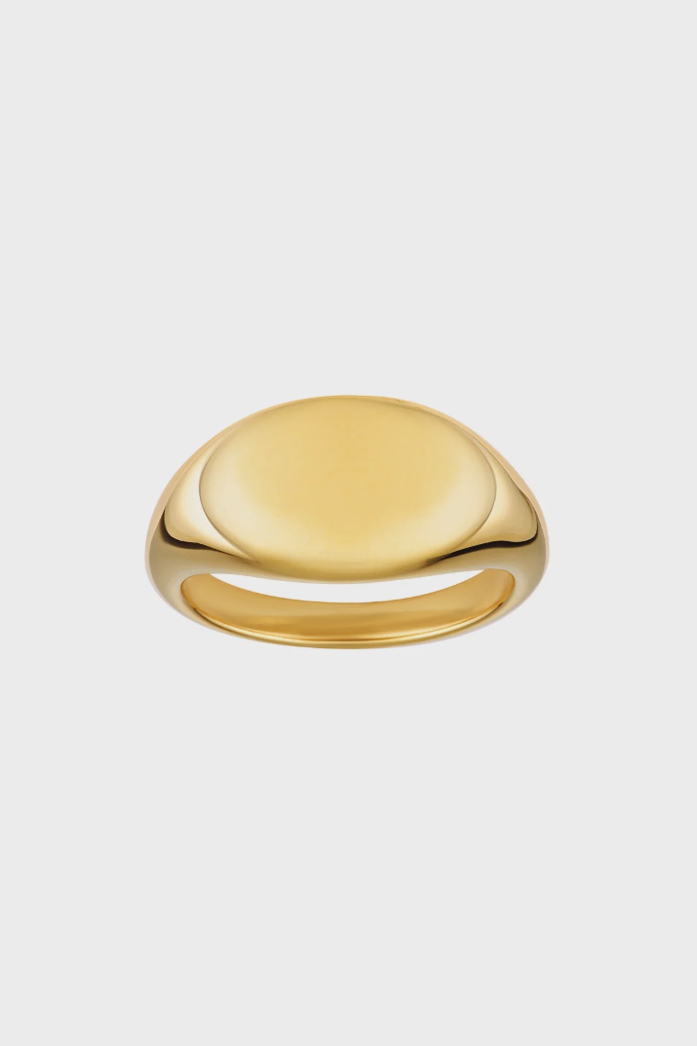 PORTER - OVAL SIGNET RING - GOLD