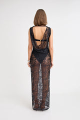 PFEIFFER - VELORA LACE DRESS - BLACK
