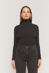 PRIMI - CARINA MOCK NECK LONG SLEEVE - BLACK