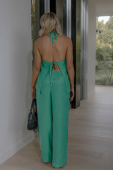RAEF THE LABEL - ANNABELLE CUPRO PANT - APPLE GREEN