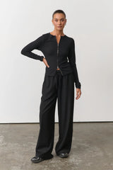 RAEF THE LABEL - ELSIE RELAXED TROUSER - BLACK