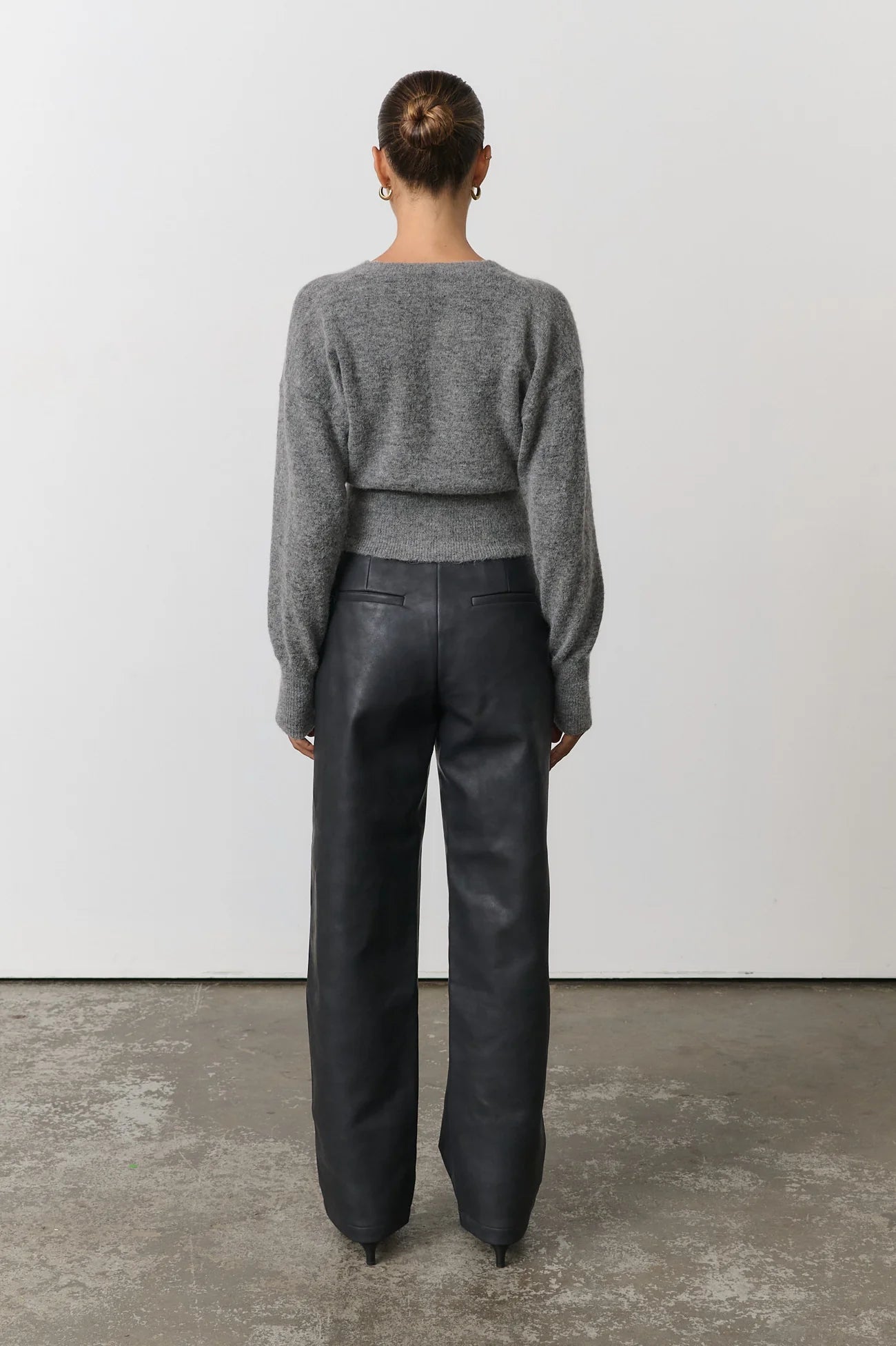 RAEF THE LABEL -EMMA KNIT CARDIGAN - CHARCOAL