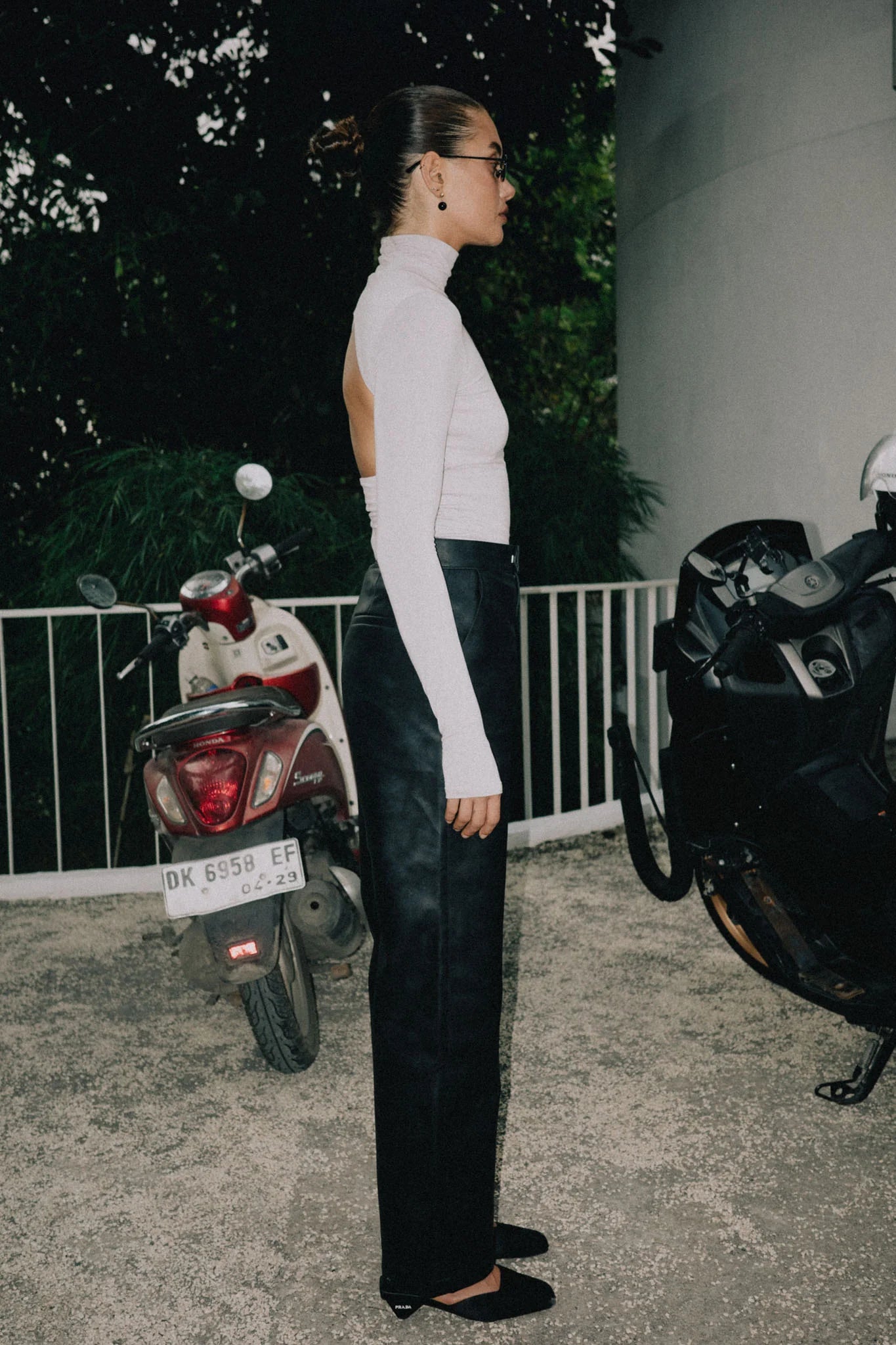 RAEF THE LABEL - SASHA VEGAN LEATHER PANT - BLACK