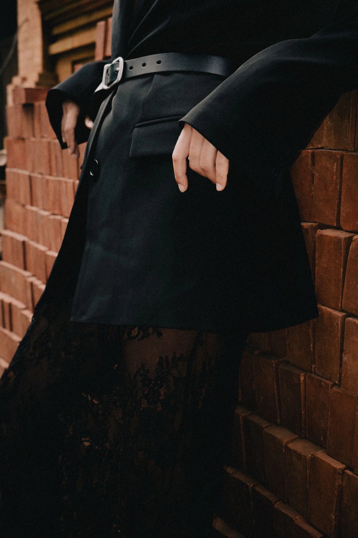 RAEF THE LABEL - SHILOH LACE SKIRT - BLACK