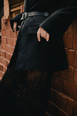 RAEF THE LABEL - SHILOH LACE SKIRT - BLACK