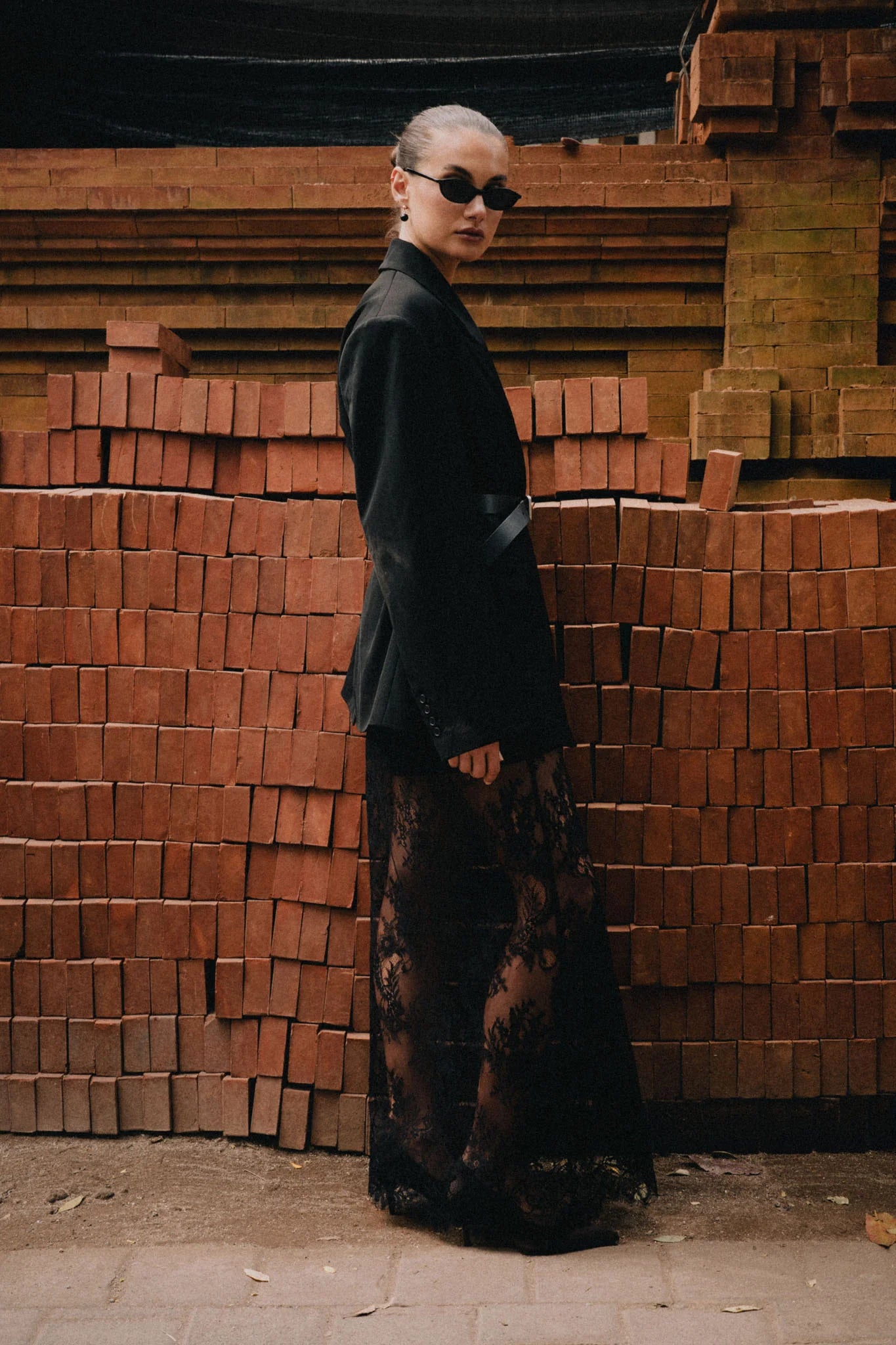 RAEF THE LABEL - SHILOH LACE SKIRT - BLACK