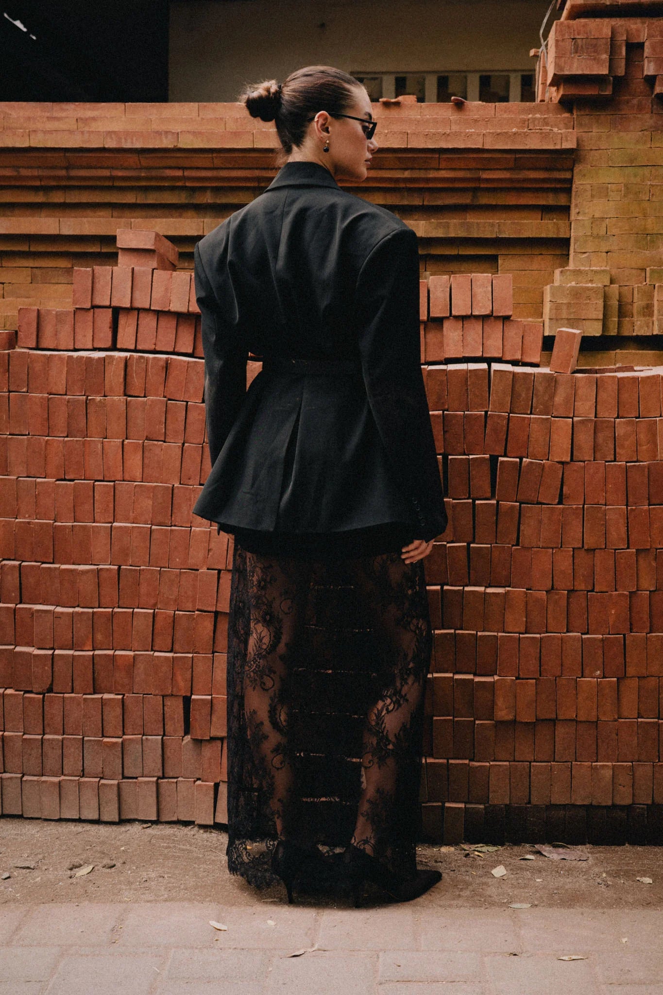 RAEF THE LABEL - SHILOH LACE SKIRT - BLACK