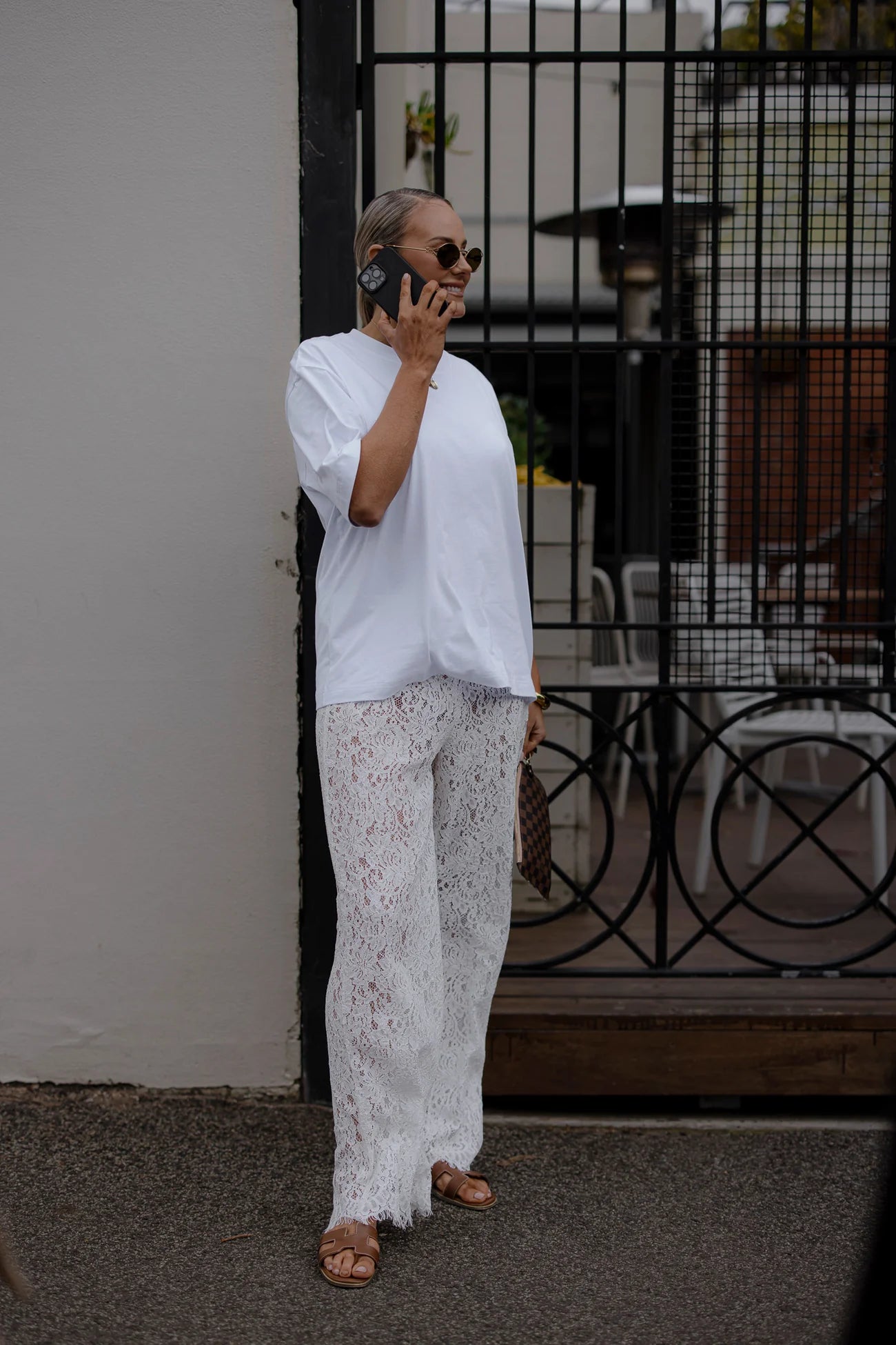 RAEF THE LABEL - SHILOH LACE PANT - WHITE