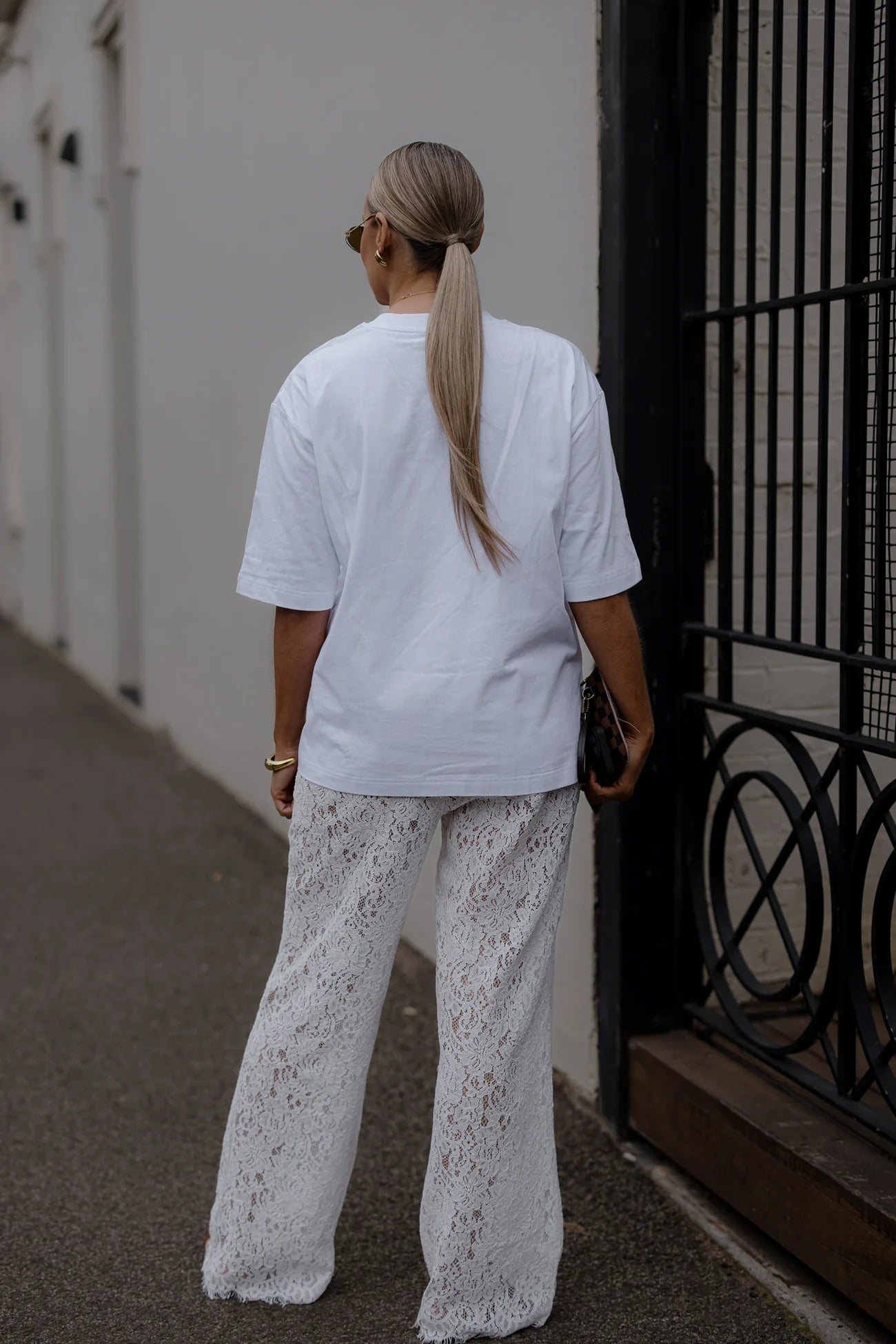 RAEF THE LABEL - SHILOH LACE PANT - WHITE