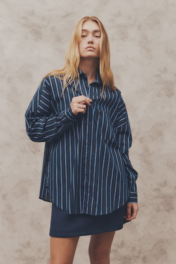 BLANCA - RENATA SHIRT - NAVY