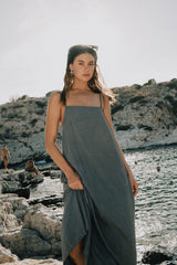 RAEF THE LABEL - MONTY LINEN MAXI DRESS - BOULEVARD