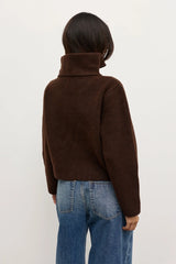BAYSE - RIVA QUARTER ZIP - CHOCOLATE