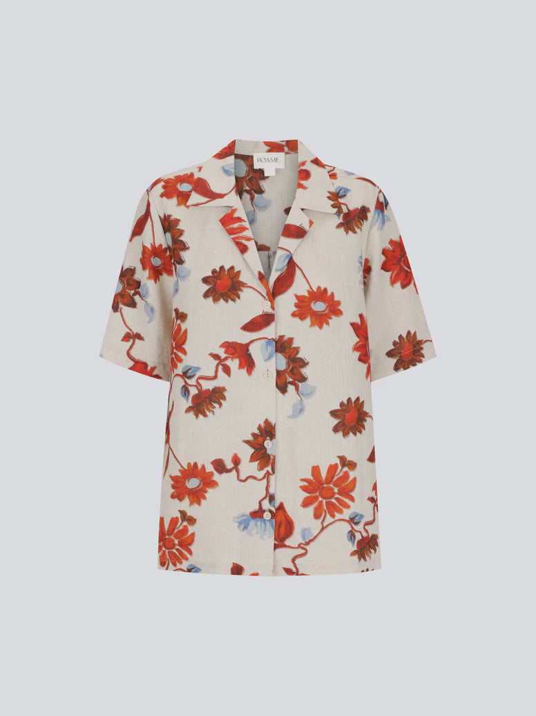 ROAME - CRUZ SHIRT - CACTUS BLOOM SAND