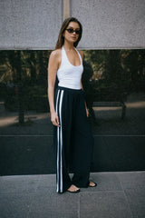 RAEF THE LABEL - TOWELLING PANT - BLACK