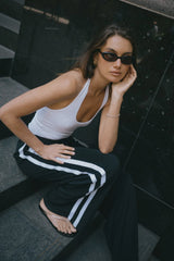 RAEF THE LABEL - TOWELLING PANT - BLACK