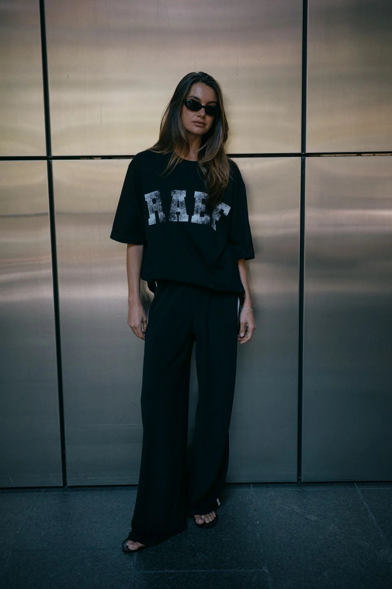 RAEF THE LABEL - TOWELLING PANT - BLACK