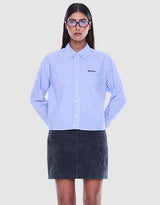 ENA PELLY - GEORGIA BOXY SHIRT - BLUE CHECK